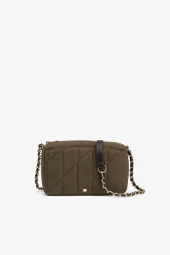 Vilanova Malas-Mala de ombro com efeito camurça Verde