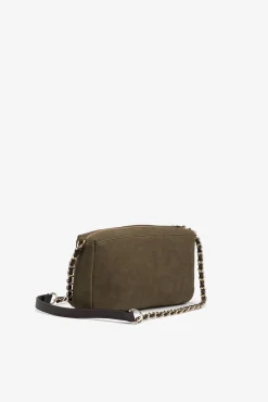 Vilanova Malas-Mala de ombro com efeito camurça Verde