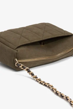 Vilanova Malas-Mala de ombro com efeito camurça Verde