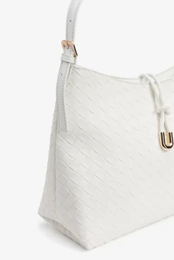 Vilanova Malas-Mala de ombro com textura de trama Branco