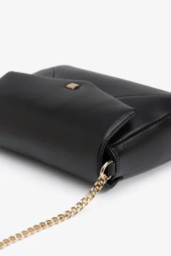 Vilanova Malas-Mala de ombro metálica com aba Preto