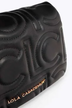 Lola Casademunt Malas-Mala de tiracolo acolchoada Preto
