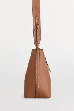 Pedro del Hierro Malas-mala de tiracolo de pele balde Marrom