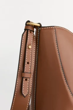 Pedro del Hierro Malas-mala de tiracolo de pele balde Marrom