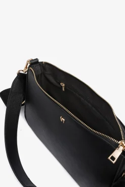 Vilanova Malas-Mala tiracolo com efeito couro Preto