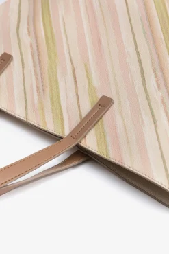 Vilanova Malas-Mala tote bag com efeito de couro estampado Tostado