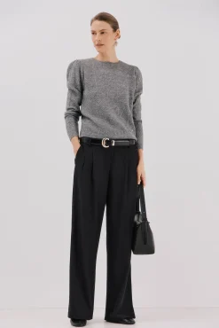 Cortefiel Camisolas-Malha com lantejoulas Cinzento