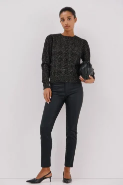 Cortefiel Camisolas-Malha com lantejoulas Preto