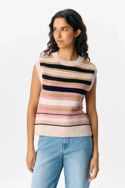 Object Coletes-Malha de colete Multicolorido