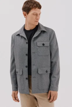 Cortefiel Blazers|Blazers-Malha de malha Cinzento