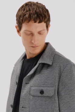 Cortefiel Blazers|Blazers-Malha de malha Cinzento