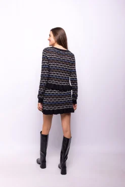 Object Saias-Malha de malha com saia Preto