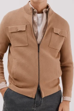 Cortefiel Camisolas-Malha de natal em malha de algodão Castanho