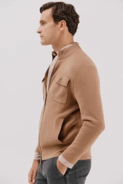 Cortefiel Camisolas-Malha de natal em malha de algodão Castanho