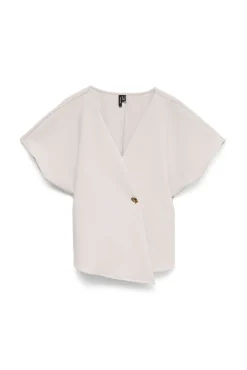 Vero Moda T-Shirts-manga curta tipo morcego Cinzento