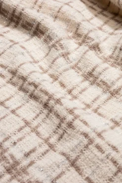 Vilanova Cachecol-Manta Cachecol Xadrez bege