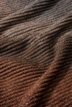 Vilanova Cachecol-Manta de cachecol plissado estampado Castanho