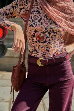 Hoss Intropia T-Shirts-Mara. T-shirt estampada Castanho