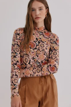 Hoss Intropia T-Shirts-Mara. T-shirt estampada Castanho