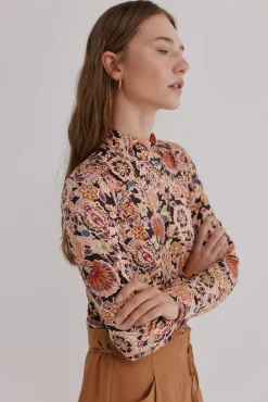 Hoss Intropia T-Shirts-Mara. T-shirt estampada Castanho