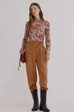 Hoss Intropia T-Shirts-Mara. T-shirt estampada Castanho