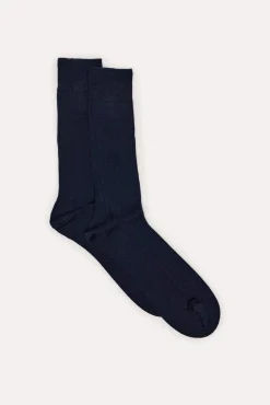 Cortefiel Meias-Meia de lã liso Azul