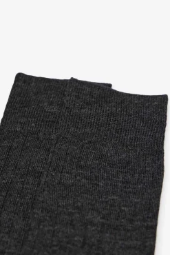 Cortefiel Meias-Meia de lã liso Cinzento