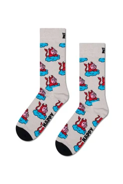 Happy Socks Meias-Meia de Porco Ruim cinzento