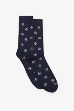 Cortefiel Meias-Meia desenho presente Azul