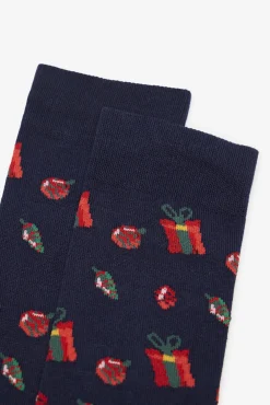 Cortefiel Meias-Meia desenho presente Azul