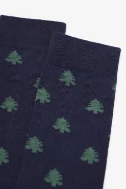 Cortefiel Meias-Meia desenho presente Azul