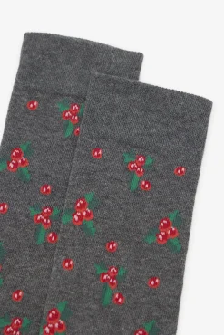 Cortefiel Meias-Meia desenho presente Cinzento