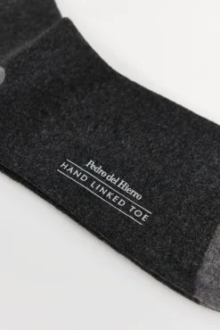 Pedro del Hierro Meias-Meia lisa sport Cizento