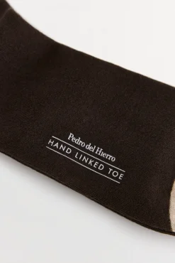 Pedro del Hierro Meias-Meia lisa sport Marrom
