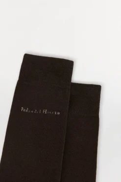 Pedro del Hierro Meias-Meia lisa sport Marrom