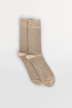 Pedro del Hierro Meias-Meia lisa sport Marrom