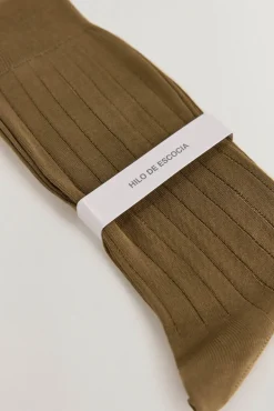 Pedro del Hierro Meias|Fatos-Meia lisa vestir Marrom