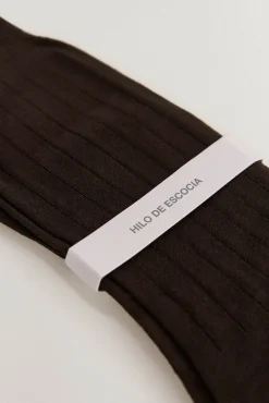 Pedro del Hierro Meias|Fatos-Meia lisa vestir Marrom
