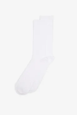 Cortefiel Meias-Meia liso com coolmax Branco
