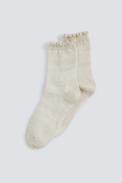 Springfield Meias-Meia longa de lurex cru