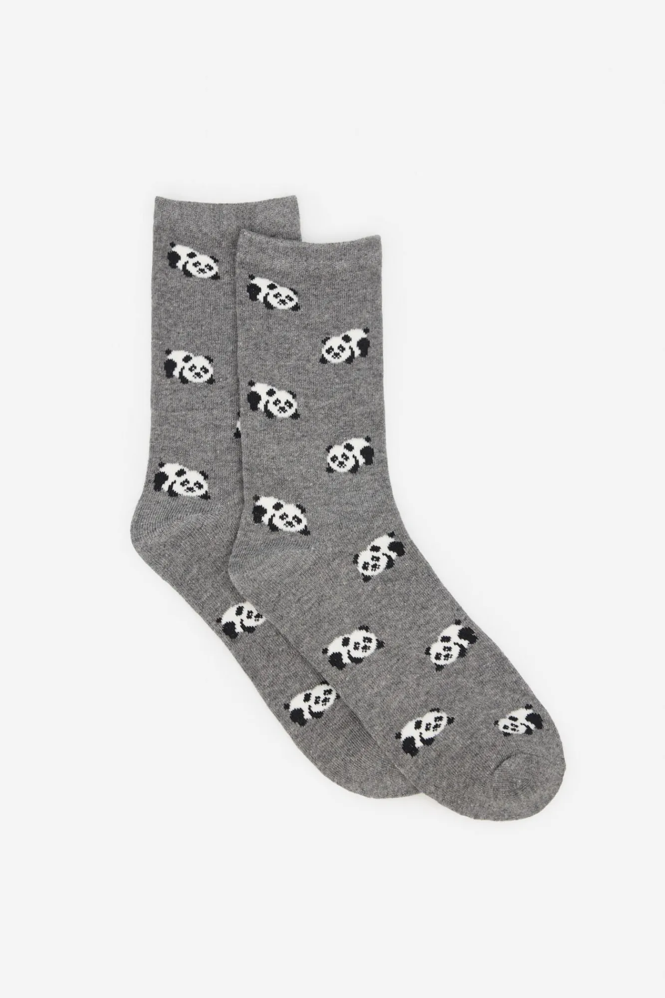 Cortefiel Meias-Meia longa de urso panda Cinzento