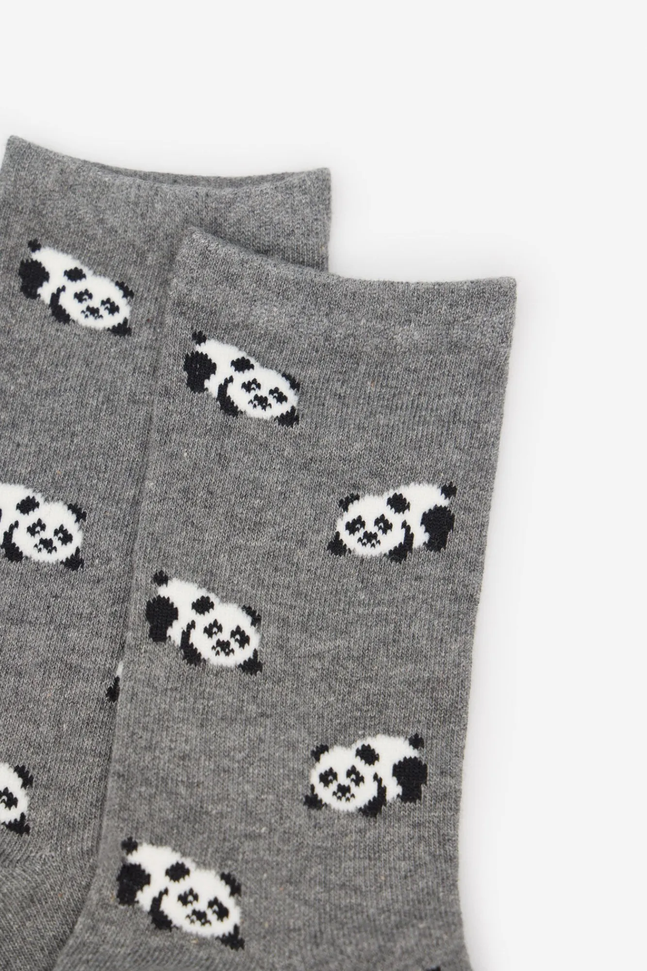 Cortefiel Meias-Meia longa de urso panda Cinzento