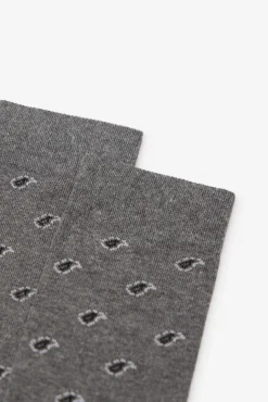 Cortefiel Meias-Meia micro-padronizada Cinzento