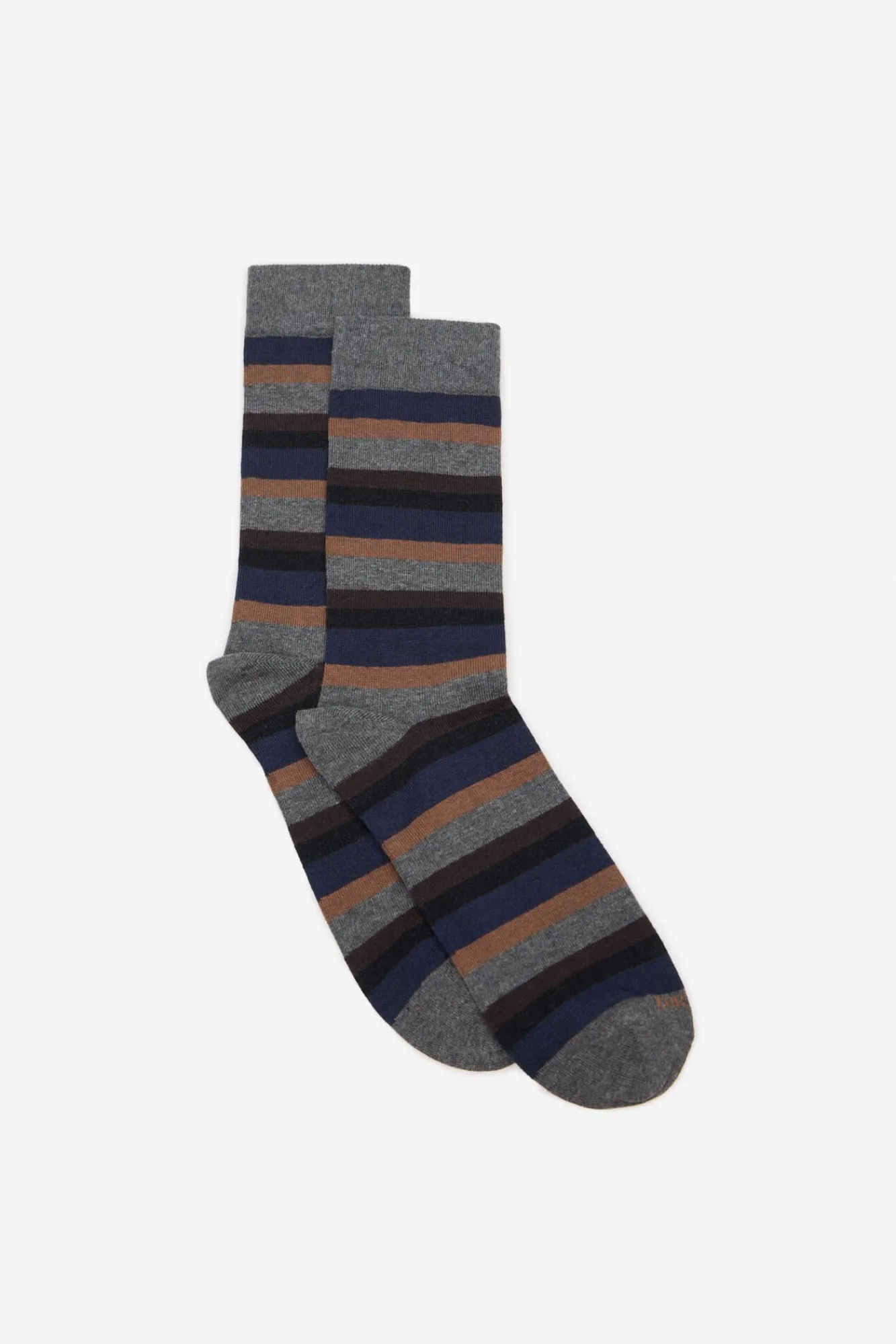Cortefiel Meias-Meia multirriscas Cinzento
