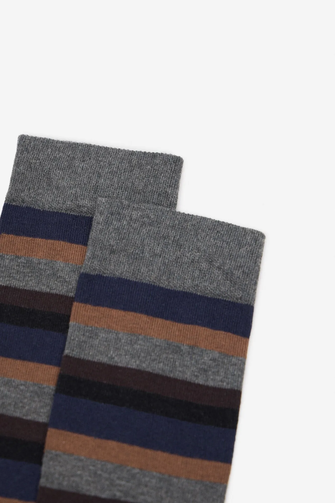 Cortefiel Meias-Meia multirriscas Cinzento