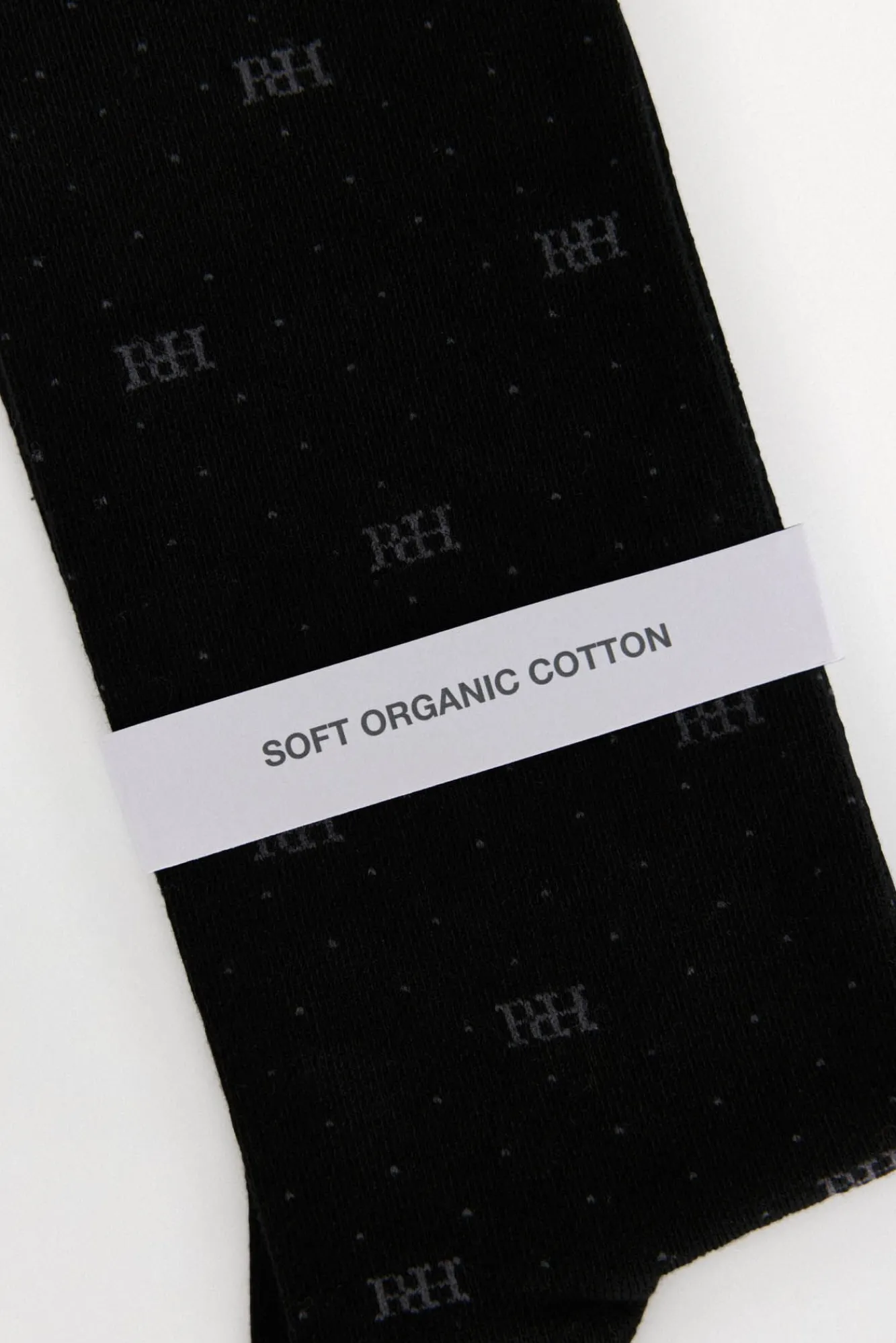 Pedro del Hierro Meias-Meias com logotipo esportivo Preto