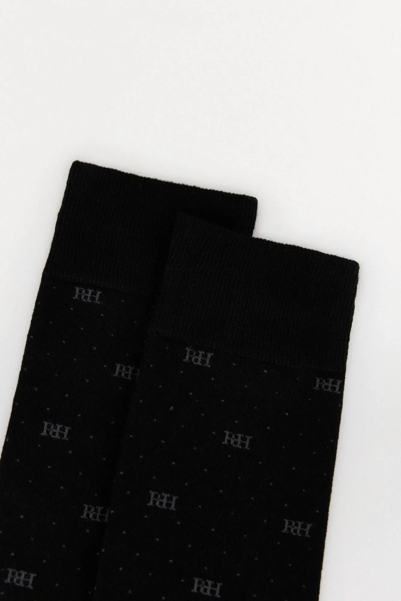 Pedro del Hierro Meias-Meias com logotipo esportivo Preto