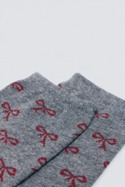 Springfield Meias-Meias compridas com laços cinzento