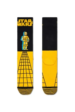 Happy Socks Meias|Meias-Meias C-3PO de Star Wars preto