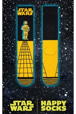 Happy Socks Meias|Meias-Meias C-3PO de Star Wars preto